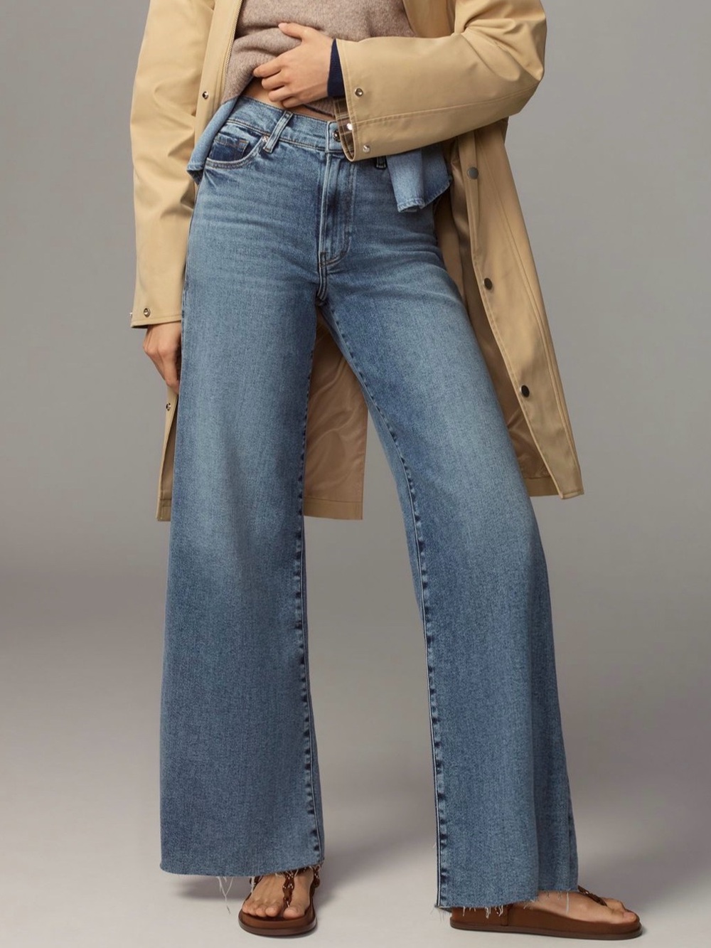Frame Le Slim Palazzo Wide Leg High-Rise Women's Jeans